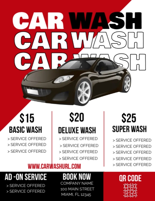 Car wash Template PosterMyWall