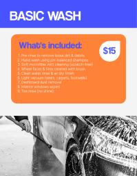 Purple Car Wash Services Flyer Template - Page 2