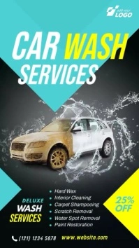 Car Wash Service Ad Instagram-verhaal template