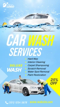 Car Wash Service Ad Template Instagram Story
