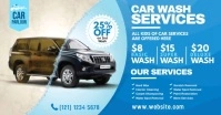 Car Wash Service Advert Gedeelde afbeelding op Facebook template