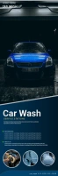 car wash service advertisement banner template