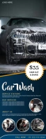 car wash service center business advertisement banner template