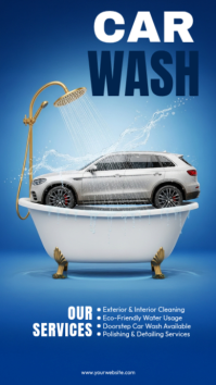 Car Wash Service Instagram Story template