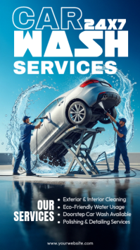 Car Wash Service Instagram Story template