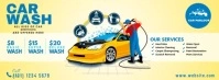 Car Wash Service Portada de Facebook template