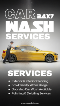 Car Wash Service Indaba yaku-Instagram template