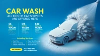 Car Wash Service  Twitter Post template