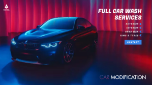 Car Wash/Service Video Ad Digitalt display (16:9) template