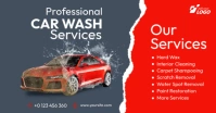 Car Wash Services Ad auf Facebook geteiltes Bild template