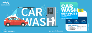Car Wash Services Ad Facebook-coverfoto template