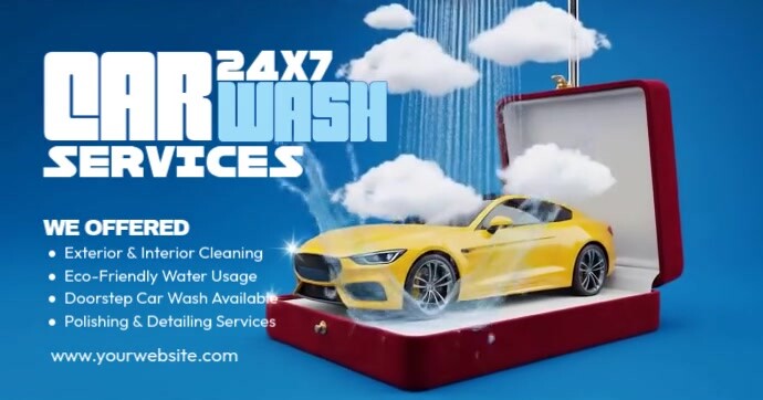 Car Wash Services Facebook 共享图片 template