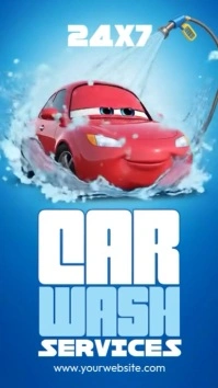 Car Wash Services Instagram na Kuwento template