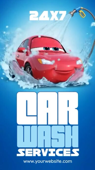 Car Wash Services Instagram na Kuwento template