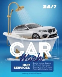 Car Wash Services Instagram Portrait template