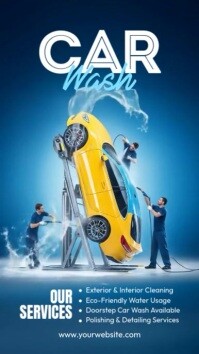 Car Wash Services Instagram-Reel template