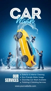 Car Wash Services Instagram Reel template