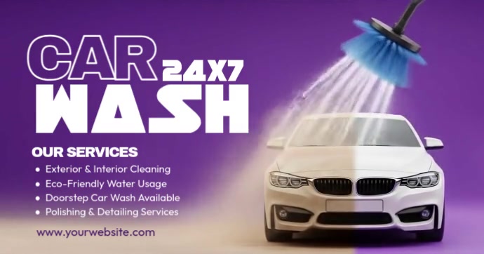 Car Wash Services Imagem partilhada do Facebook template