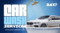 Car Wash Services Twitter Post template