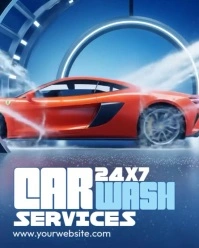 Car Wash Services Instagram Portrait template