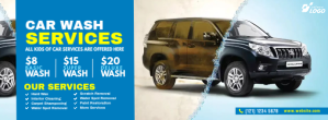 Car Wash Services Facebook-coverfoto template