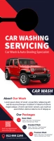 Car Wash Services Door Hanger Marcador de porta template