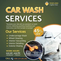 car wash services poster template Square (1:1)