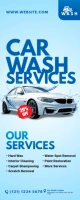 Car Wash Services Roll-Up Banner template