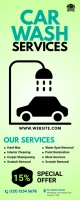 Car Wash Services Roll-Up Banner Ibhana Eligoqekela Phezulu 2' × 5' template