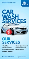 Car Wash Services Roll-Up Banner template