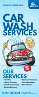 Car Wash Services Roll-Up Banner template