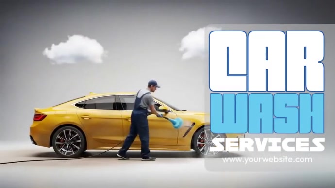 Car Wash Services Twitter Post template