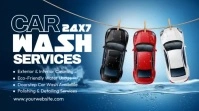 Car Wash Services Twitter Post template