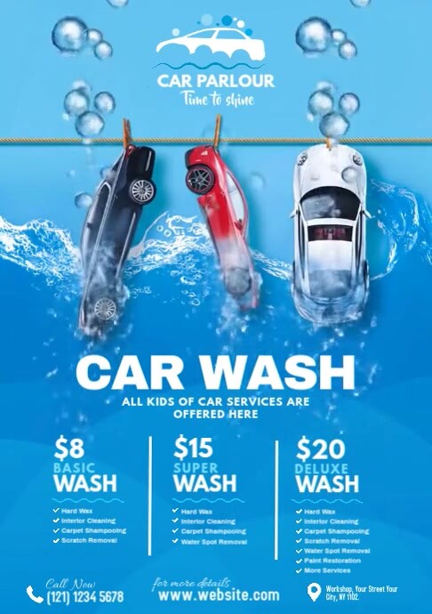 Car Wash Services Video Template A4