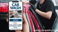 Car Wash Social Media Ad Template Pantalla Digital (16:9)