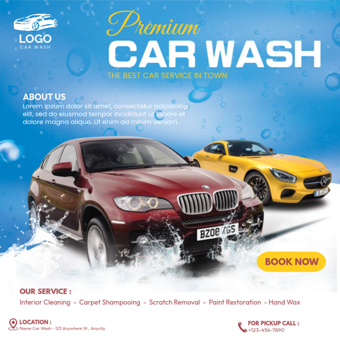Car Wash Flyer Psd Free