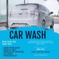 Car wash Video Template Quadrado (1:1)