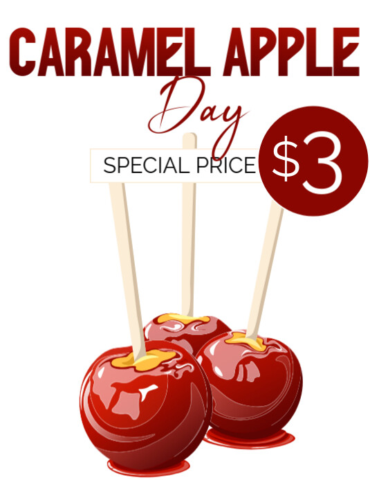 Caramel Apples Template PosterMyWall