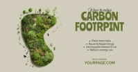 Carbon footprint banner template Facebook Shared Image