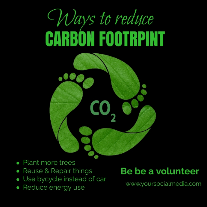 Copy of Carbon footprint banner template | PosterMyWall