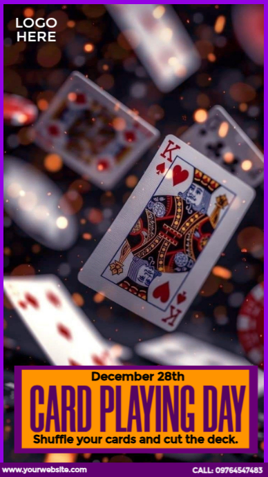 Card Playing Day Design Indaba yaku-Instagram template