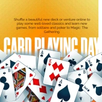 Card Playing Day Instagram Post template