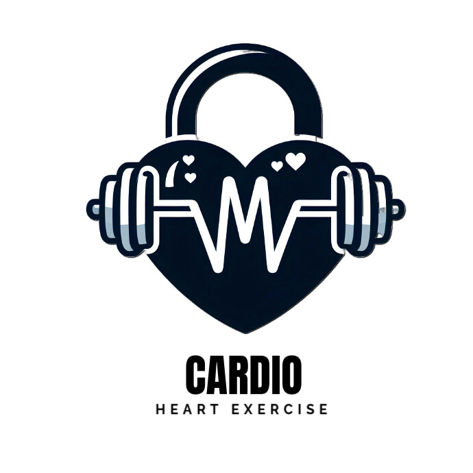 Cardio Exercise Logo โลโก้ template