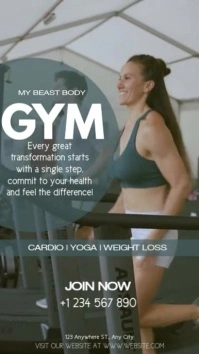 Cardio Monday Digital Display (9:16) template