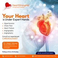 Cardiologist Ads Instagram Post template