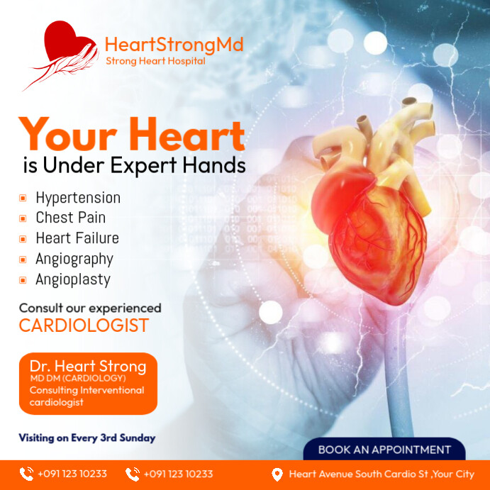 Cardiologist Ad Cardiologist Ads Template | PosterMyWall