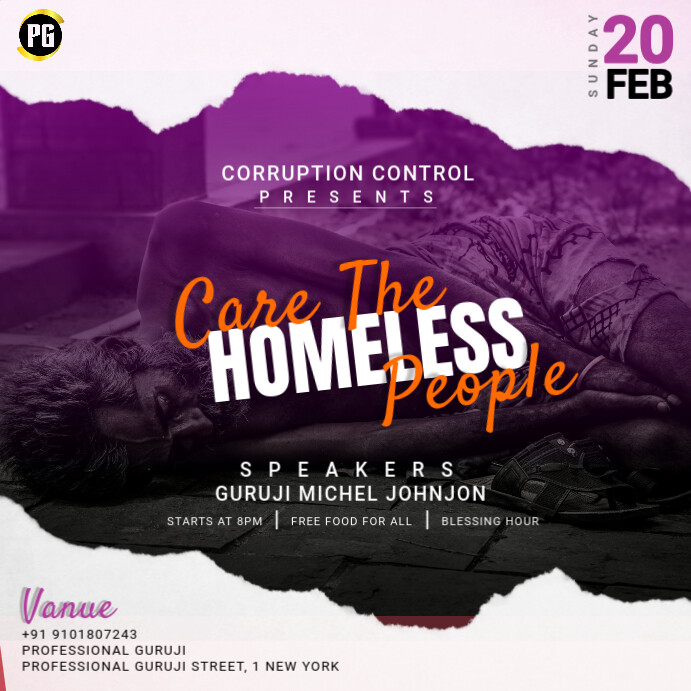 care the homeless Template | PosterMyWall