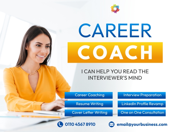 career coach twitter poster Template | PosterMyWall
