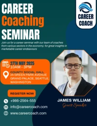Career Coaching Ad Flyer Volante (Carta US) template