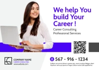 Career consulting professional services postc Postcard template